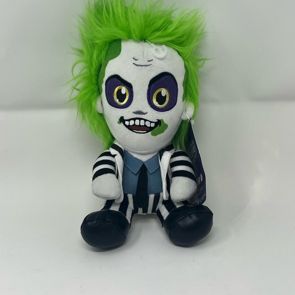 Beetlejuice Green and Black Striped Plush Toy